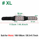 Tcare Adjustable Waist Tourmaline Self-Heating Magnetic Therapy Back Waist Support Belt Lumbar Brace Massage Bands Health Care - KiwisLove