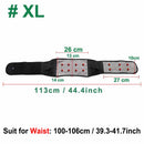 Tcare Adjustable Waist Tourmaline Self-Heating Magnetic Therapy Back Waist Support Belt Lumbar Brace Massage Bands Health Care - KiwisLove