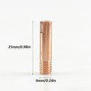 25pcs MIG MB15AK Set Of Nozzles For Welding Torch Swan neck Cap Tip Contact - KiwisLove