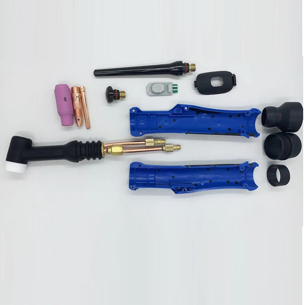 TIG Torch Body Argon Welding Torch Head WP18 Flex Air Cooled Gas Tungsten Arc Welder GTAW A-200 Flex Torch - KiwisLove