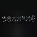 1pcs TIG Welding Torch Stubby Gas Lens #4 #5 #6 #7 #8 #10 #12 Pyrex Glass Set For WP-17/18/26 Is Easy To Assemble And Use