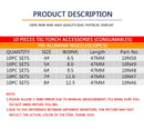 1pcs TIG Welding Torch Stubby Gas Lens #4 #5 #6 #7 #8 #10 #12 Pyrex Glass Set For WP-17/18/26 Is Easy To Assemble And Use