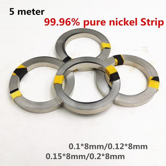 Pure Nickel Strip 99.96% for Battery Spot Welding – 5M Roll for 18650 Packs=KiwisLove