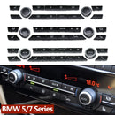Dashboard Air Conditioning Ac Buttons Audio Control Auto Knob Switch Caps For B MW 5 6 7 Series F10 F06 F12 F01 F02 520 530 - KiwisLove