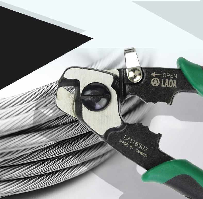 LAOA 7inch Wire Rope Scissors Wire Cutter Multifunction CR-MO - KiwisLove