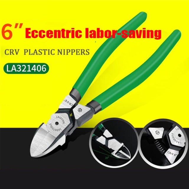 LAOA 6" Diagonal Cutting Pliers Plastic Nippers - KiwisLove