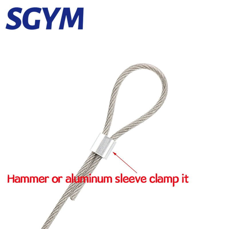 Single casing wire rope ferrule cable ties  Crimping Sleeve Oval Clip Clamp - KiwisLove