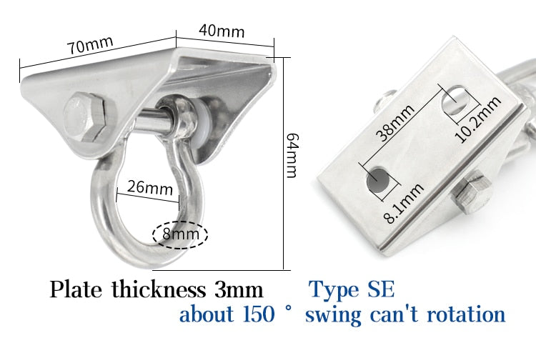 Heavy Bag Hanger Suspension Hooks Concrete Wooden Swing Hangers Sets - KiwisLove