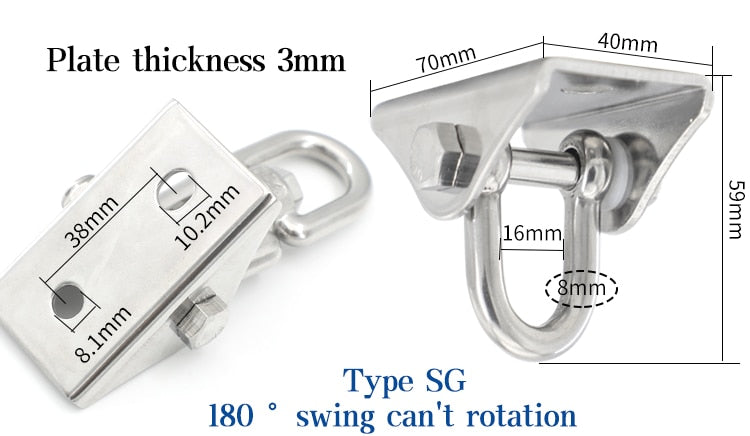 Heavy Bag Hanger Suspension Hooks Concrete Wooden Swing Hangers Sets - KiwisLove