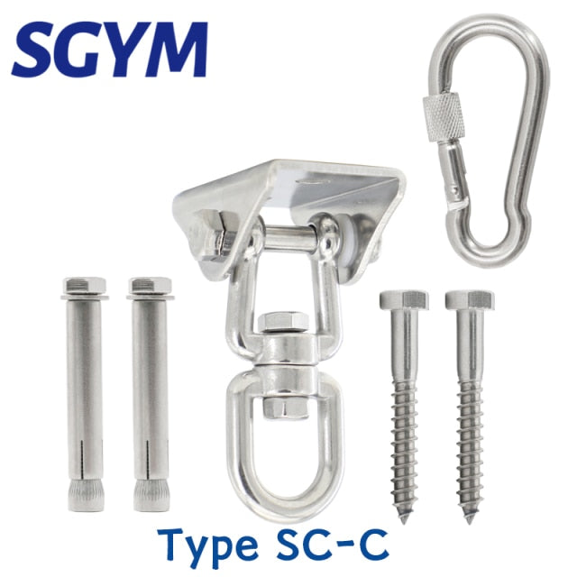 Heavy Bag Hanger Suspension Hooks Concrete Wooden Swing Hangers Sets - KiwisLove