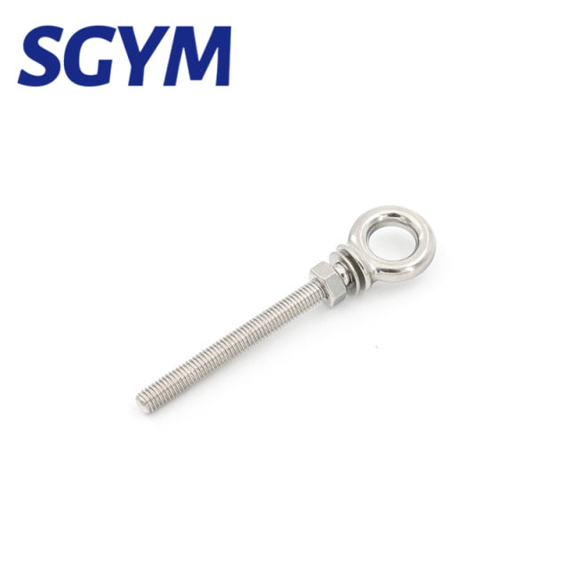 1Pcs 316 Stainless Steel Lifting Eye Bolts Eyebolts with Nuts & Washers Set - KiwisLove