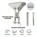 1set 304 Stainless Steel Heavy Duty Swing Fixed Buckles Hook Hanger - KiwisLove