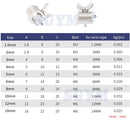 10pcs  304 stainless steel rope manual lock catch fasteners butterfly buckle - KiwisLove