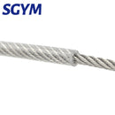 wire Rope 1/8‘’ PVC Transparent Coated Cable 304Stainless Steel rope Clothesline Diameter 3mm length-100m - KiwisLove