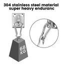 24pcs 304 Stainless Steel Shade Sail set Turnbuckle Pad Eye Carabiner Clip - KiwisLove