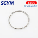 5/10m 304 Stainless Steel Wire Rope Soft Fishing Lifting Cable 7×7/7*19 Clothesline 0.8mm 1mm 1.5mm 2mm 3mm 4mm Aluminum sleeve - KiwisLove