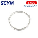 5/10m 304 Stainless Steel Wire Rope Soft Fishing Lifting Cable 7×7/7*19 Clothesline 0.8mm 1mm 1.5mm 2mm 3mm 4mm Aluminum sleeve - KiwisLove