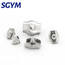 2pcs Wire Rope Chuck  304 Stainless Steel Wire Rope Clips Single Grips - KiwisLove