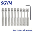10pcs Cable Railing 1/8" Wire rope 3mm Threaded Stud Tension End Fitting - KiwisLove