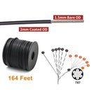Outdoor Light Guide Suspension Kit Black pvc Coated Wire rope - KiwisLove
