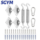 Sun Shade Sail Kit 304 Rectangle Square Patio Hook Installation Accessory - KiwisLove