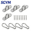 4 sets 304 Stainless Steel Hook Pad Eye Plate Marine Staple Hook Loop - KiwisLove