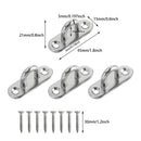 4 sets 304 Stainless Steel Hook Pad Eye Plate Marine Staple Hook Loop - KiwisLove