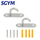 2 Sets 304SS Suspended Ceiling Wall Mount J-Shaped Hooks Heavy Duty - KiwisLove