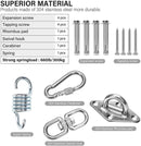 Stainless Steel 304 Heavy Duty Swing Hangers Hammock Hanging Chair Kit - KiwisLove