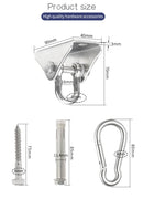 Stainless Steel Hammock Swing Chair Hook Rotating Ceiling Hook Swing - KiwisLove
