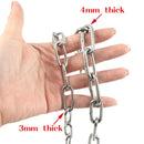 Stainless Steel 304 Long Link Chain  With Two Snap Hooks - KiwisLove