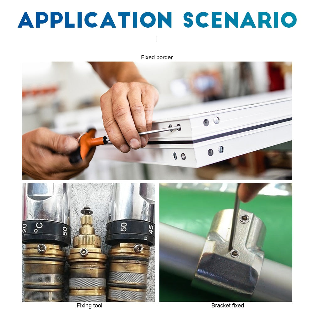 Hex hexagon socket 50pcs screw cone point grub 304 stainless steel M2 - KiwisLove