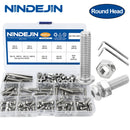 round head hex hexagon socket screw set allen head bolt and nut kit - KiwisLove