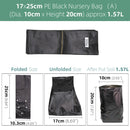 100PCS PE Black Plastic Nursery Bags Plant Grow Fabric Seedling Pots - KiwisLove