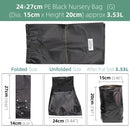 100PCS PE Black Plastic Nursery Bags Plant Grow Fabric Seedling Pots - KiwisLove