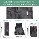 100PCS PE Black Plastic Nursery Bags Plant Grow Fabric Seedling Pots - KiwisLove