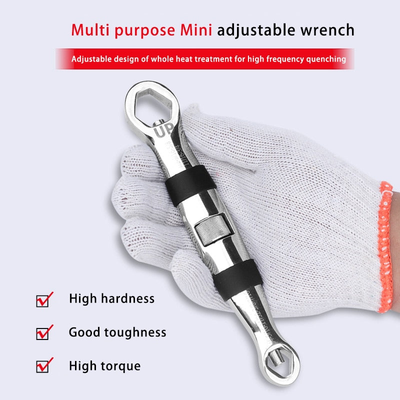 23 in 1 Adjustable Multi Functional Flexible Wrench 1/4 -3/4 Inch, 7-19 mm - KiwisLove