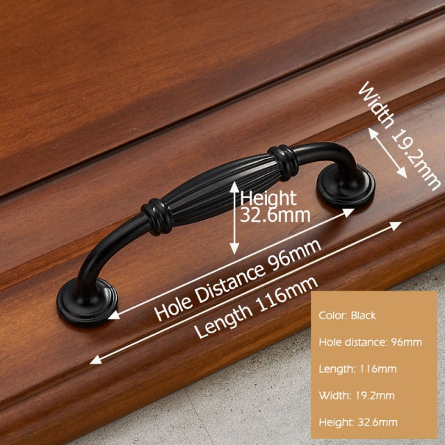 European Style Solid Zinc Alloy Cabinet Handles - KiwisLove