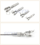 4pcs Swageless Fork Terminal For 4mm 3/16 Wire Rope  Railing Rope Fitting - KiwisLove
