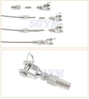 4pcs Swageless Fork Terminal For 4mm 3/16 Wire Rope  Railing Rope Fitting - KiwisLove