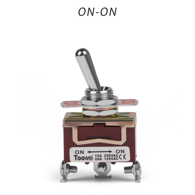 Rocker Toggle Switch 15A 250V 20A 125V SPST SPDT 2 3 Pin Screw Type - KiwisLove
