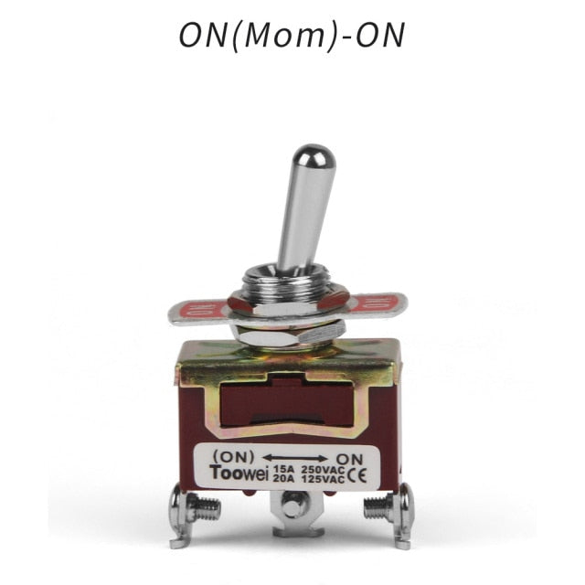 Rocker Toggle Switch 15A 250V 20A 125V SPST SPDT 2 3 Pin Screw Type - KiwisLove