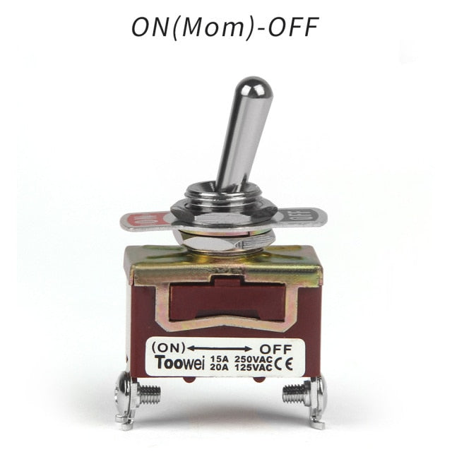Rocker Toggle Switch 15A 250V 20A 125V SPST SPDT 2 3 Pin Screw Type - KiwisLove