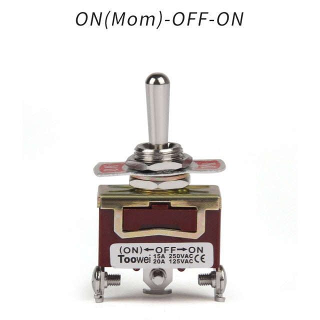 Rocker Toggle Switch 15A 250V 20A 125V SPST SPDT 2 3 Pin Screw Type - KiwisLove