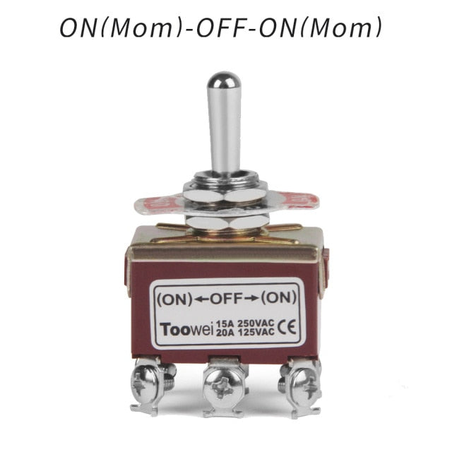 Rocker Toggle Switch 15A 250V 20A 125V DPST DPDT 4 6 Pin Screw Type - KiwisLove