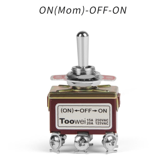 Rocker Toggle Switch 15A 250V 20A 125V DPST DPDT 4 6 Pin Screw Type - KiwisLove