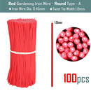 100PCS Round  Plastic Twist Tie with Iron Core Bendable Plant Training Wire - KiwisLove