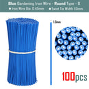 100PCS Round  Plastic Twist Tie with Iron Core Bendable Plant Training Wire - KiwisLove