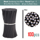 100PCS Round  Plastic Twist Tie with Iron Core Bendable Plant Training Wire - KiwisLove