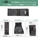 Garden PE Environmental Black Plastic Breathable Anti-UV Nursery Bags - KiwisLove
